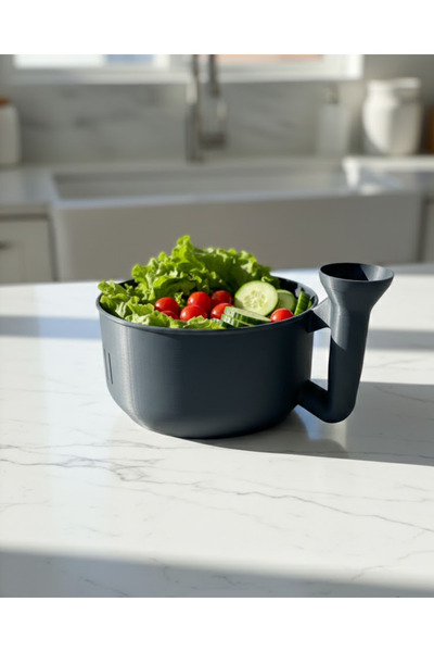 ZERO LAND غسالة خضروات عملية من NRZSNT مع مصفاة ووعاء مريح بمقبض (174406) أدو...