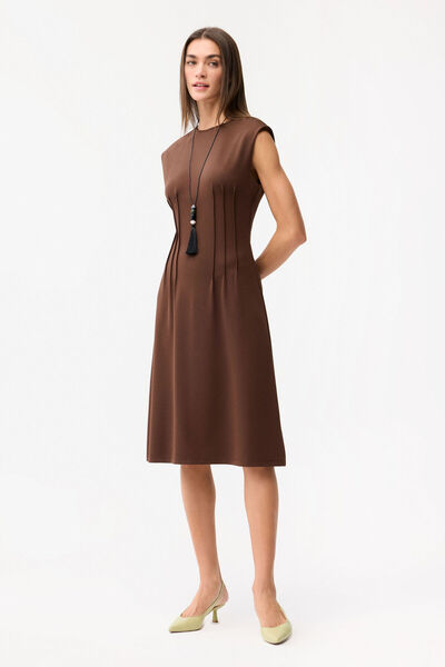 Love My Body Nervür Detaylı Elbise