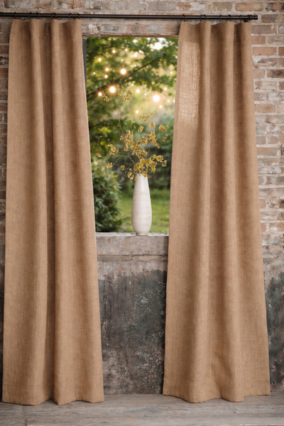 KÜTÜKhouse Natural Jute Curtain 2 Wings