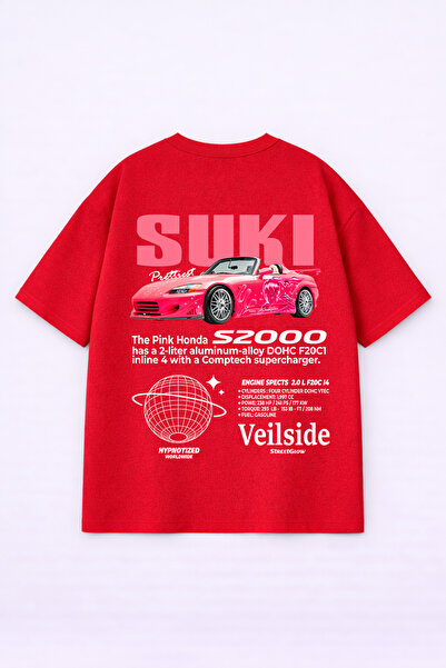 LORVEX T-Shirt Oversized Unisex 100% Cotton Pack Comfortable Fit Suki Printed...