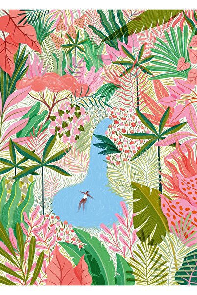 Pieces & Peace Puzzle 1000 pieces - Fau Coralie: Piscine Naturelle (Pieces-an...