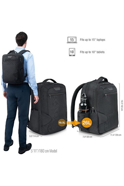 Everki Universal 15" Negru
