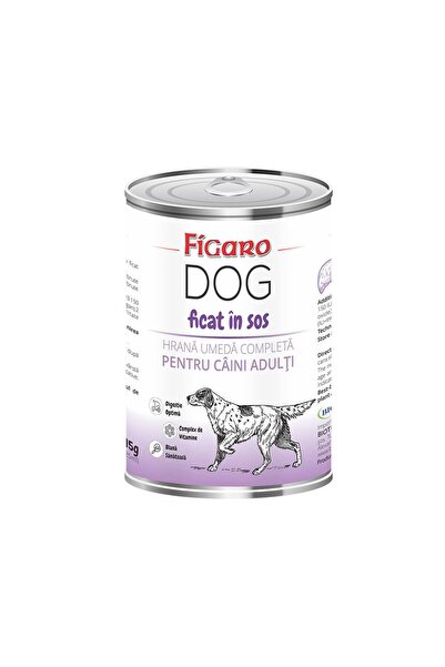 Figaro Hrana umeda pentru caini, FIGARO, aroma de ficat in sos, conserva 415 g