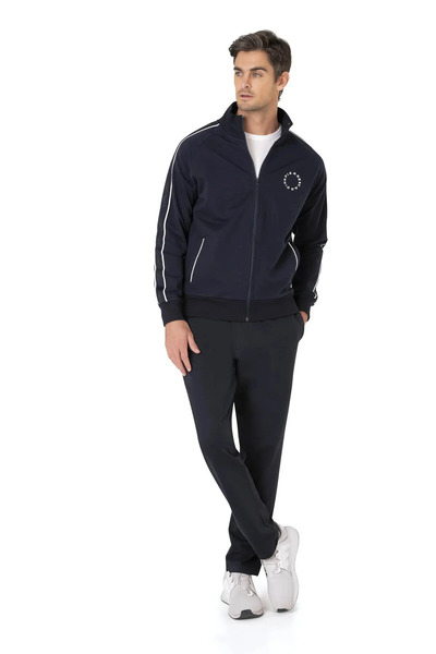 Pierre Cardin Men's Cotton Piece Boxed Striped Detail Navy Blue Comfortable T...