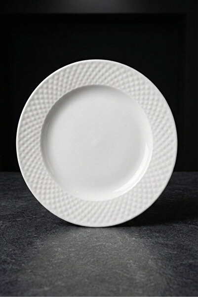 Ela&Elis Valnerra 1 Piece Porcelain Cake Plate - White - Single - for 1 Person