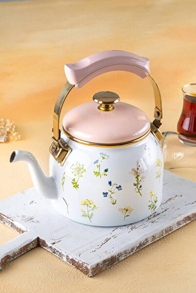 FeyzaDesign Büyük Kapasiteli Cam Demlik 2250 ml, Çay ve Bitki Demleme için Ideal