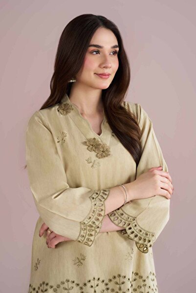 Nishat Linen 2 Piece - Embroidered Suit - PE 26-233