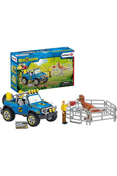 SCHLEICH Vehicul off-road cu dinozauri w. D. - 41464