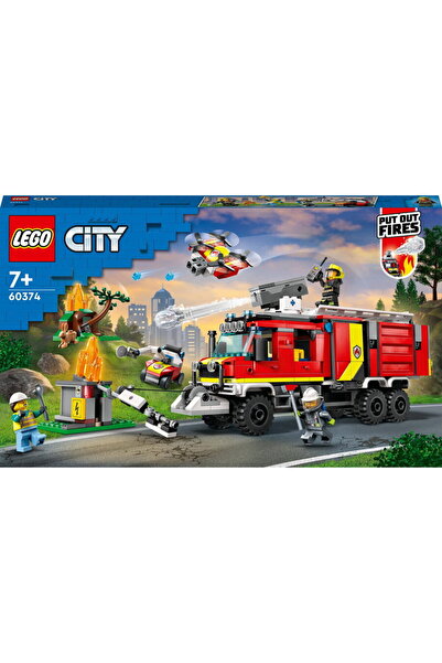 LEGO City - Masina unitatii de pompieri 60374, 502 piese