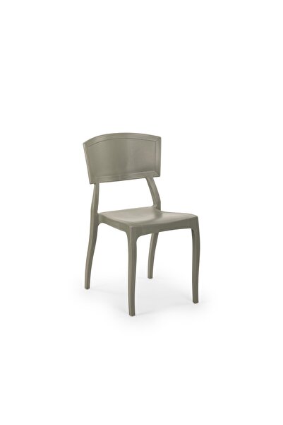 Tilia Orient Polipropilen Sandalye Çimento Gri - Bahçe, Balkon, Dış Mekan, Ka...