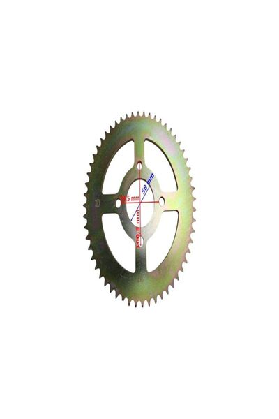 ERPİLSAN ELEKTRONİK CROSS 150 RAMZEY ÇELİK UYUMLU ARKA DİŞLİ 428-56T İÇ 58 mm...