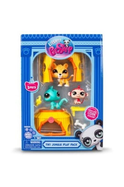 Littlest Pet Shop Σετ 3 φιγούρες Littlest Pets Shop - Tiki Jungle