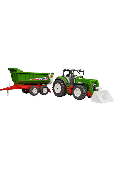 Bruder Roadmax tractor with front loader and tipping trailer