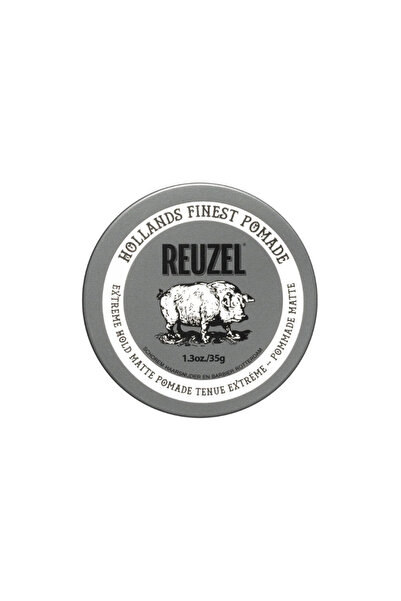 Reuzel Extreme Hold Matte Pomade Ekstra Güçlü Tutucu Mat Krem Wax 35g