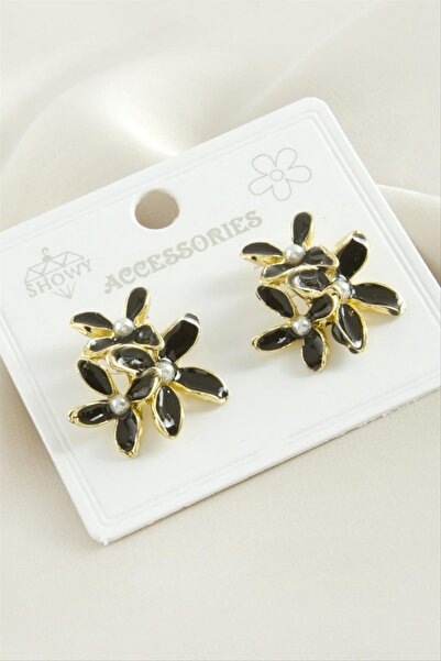 ZERO LAND Nrzsnt Daisy Enamel Earrings (175455) - Yellow