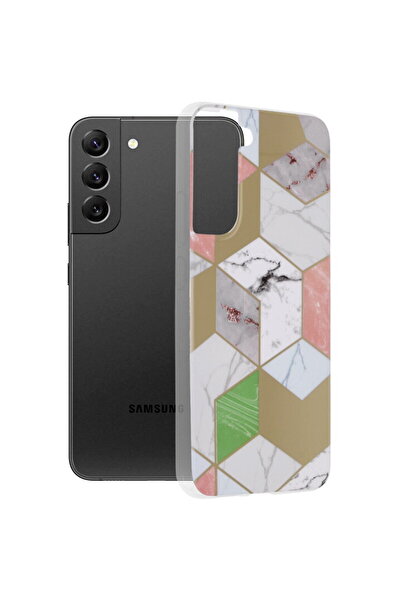 Techsuit Husa pentru Samsung Galaxy S22 Plus 5G - Marble Series - Purple Hex