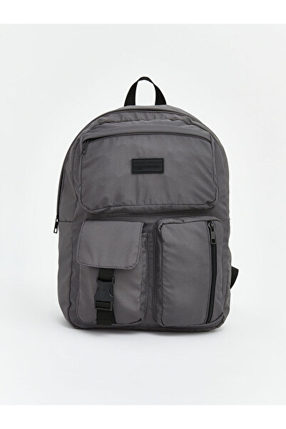 LC Waikiki Anthracite Multi-Compartment Men's Backpack