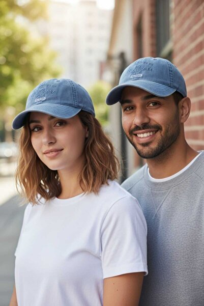 Aware Time Unisex Özle Washed Denim Cap Hat