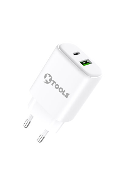 Ktools GAN 25W USB+PD SEYEHAT ŞARJI