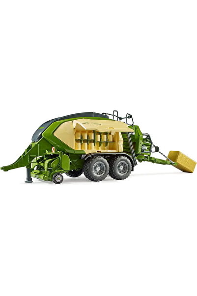 Bruder Krone Big Pack 1290HDP VC, model vehicle (green, with 2 square bales)