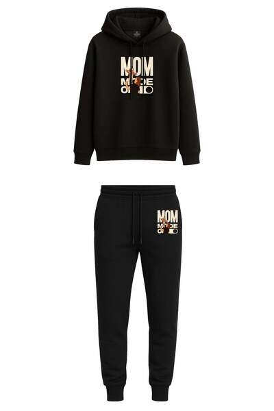 Espina Premium Mom Mode on Printed Hooded Sweatshirt & Jogger Pants Sweatpant...