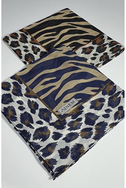 Sinem Eșarfă cu model zebră indiană, pachet de 2 -6293-08