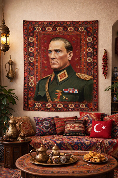 Vagonik Atatürk Father of the Turk Duvar Örtüsü Halısı
