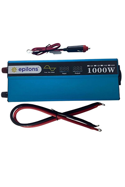Genel Markalar Epilons 12v 1000w Tam Sinus İnverter 220v Çevirici Taşınabilir...