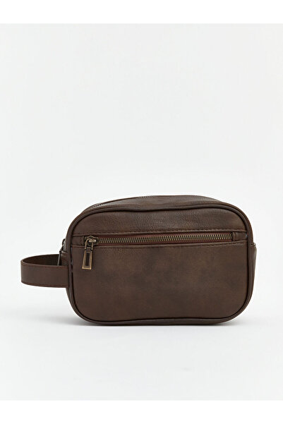 LC Waikiki Brown Leather Look Men's Handbag