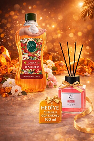 Eyüp Sabri Tuncer Amber Foam Soap 1.5 L and Rose Fragrance Gift