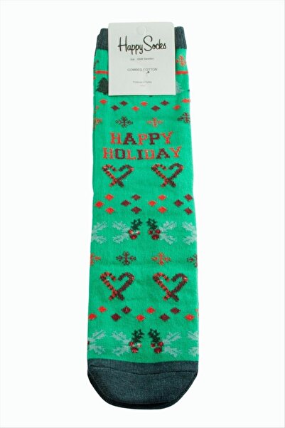 ZERO LAND جوارب NRZSNT القطنية الممشطة على شكل قلب (175256) - أخضر