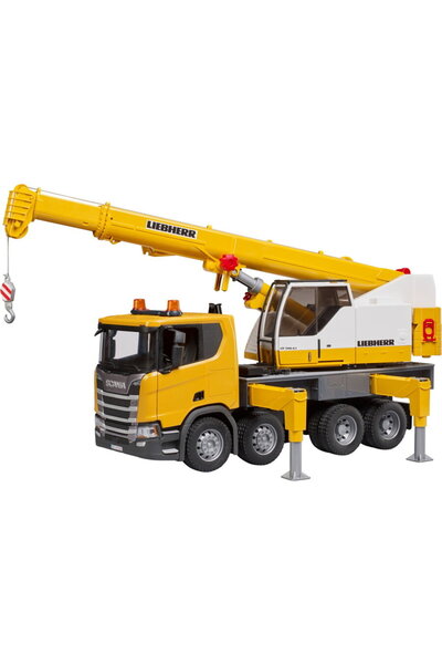 Bruder Scania Super 560R Liebherr Kran-LKW mit Light & Sound Modul