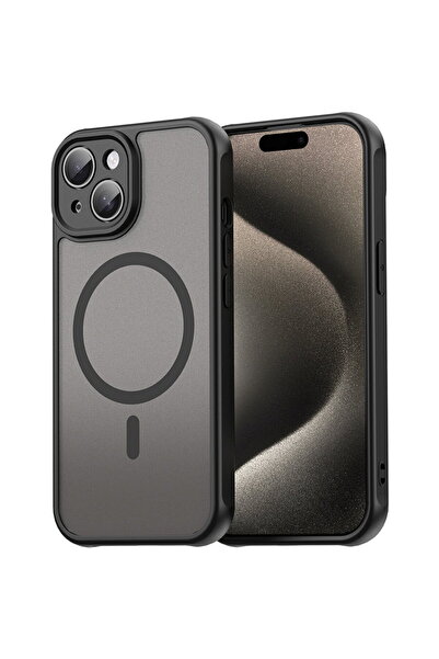 Techsuit Husă iPhone 15 Plus - HaloFrost II MagSafe - Negru