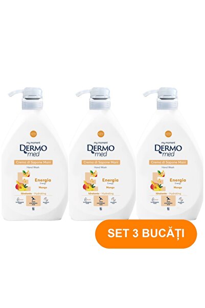 Dermomed DM Mango Liquid Soap Cream with Pump 1L (Pack of 3)