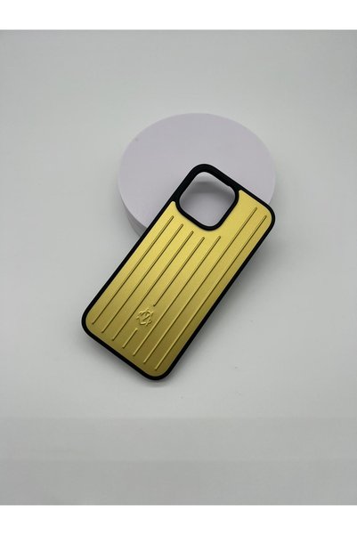 ELMALI STORE iPhone 15 Pro Compatible Premium Case Ç Striped Suitcase Design ...