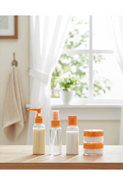 Epilons مجموعة من 5 عبوات مستحضرات تجميل شفافة للسفر سعة 30 مل