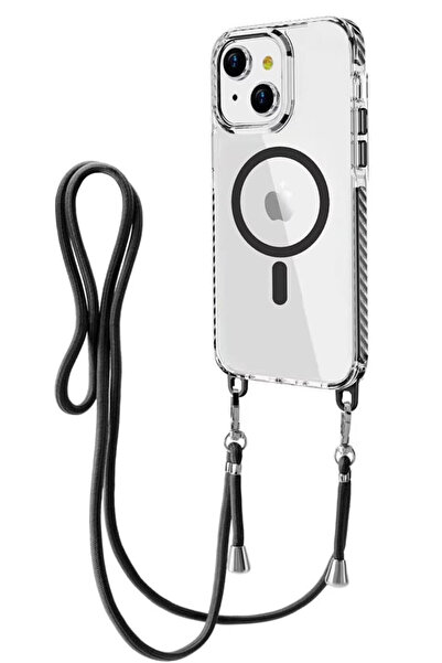 VERTEK Θήκη σιλικόνης MagFrame AntiDrop με αποσπώμενο κορδόνι για iPhone 15 -...