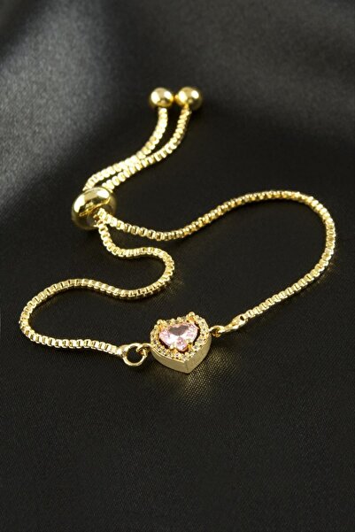 ZERO LAND سوار NRZSNT على شكل قلب مرصع بالزركون مرصّع بالأحجار (سوار للعلاقات...