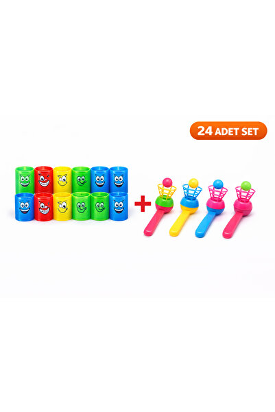 KAR TANESİ 24’lü Okul Doğum Günü Hediyelik Oyuncak Seti – 12 Stres Yayı + 12 ...