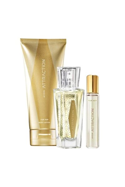 AVON Set Attraction Ea 3 produse- Apa parfum 30 ml, Lotiune corp 125 ml, Mini...