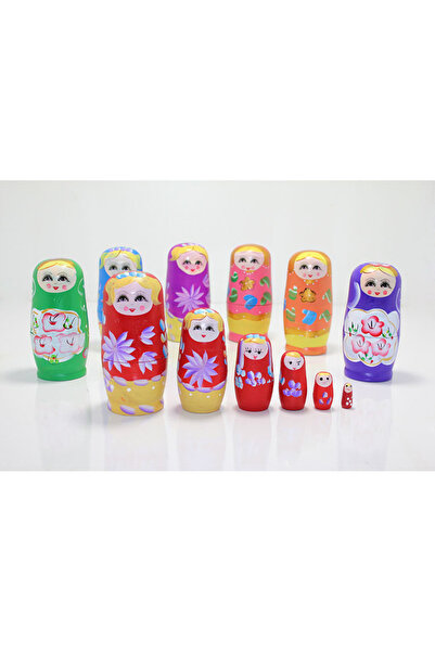 Nacario 6-Piece Wooden Matryoshka Set