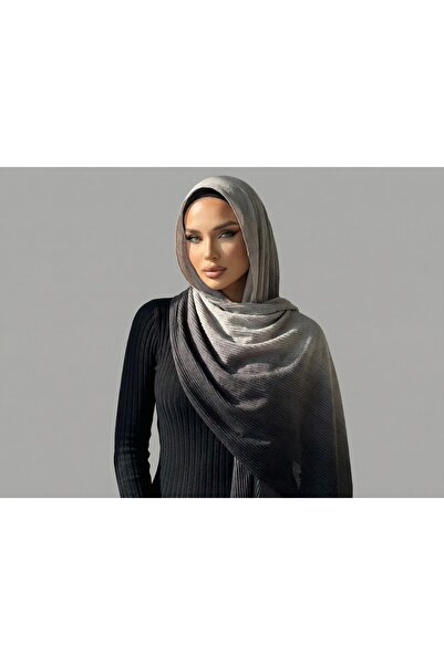 DeRosa Mooff Degrade Pattern Muslin Shawl