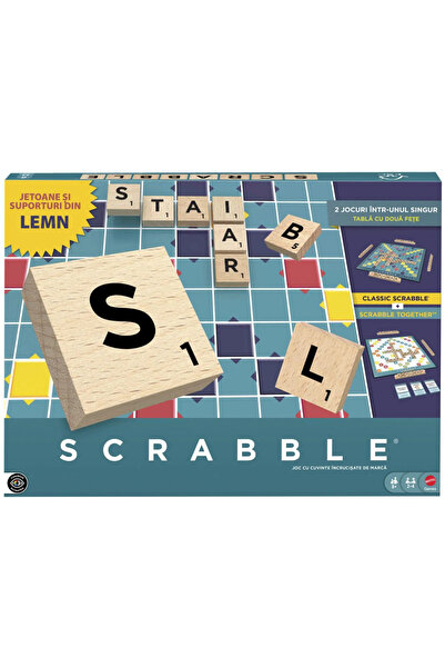 Mattel Toys Mattel Games Scrabble 2-in-1 Wooden (Romanian)