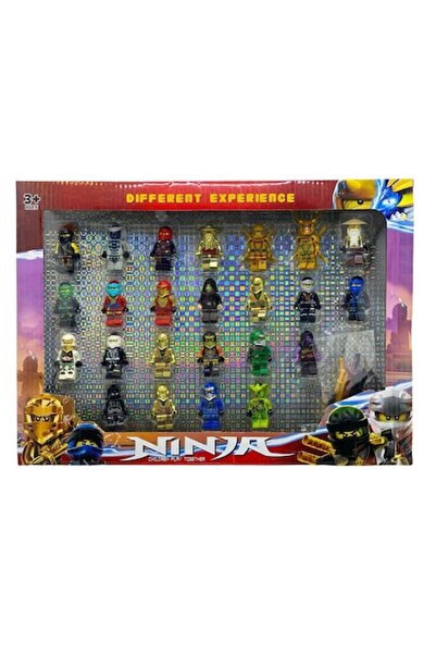 xpress sales Set de 24 figurine ninja AYDE, multicolore, 5 cm