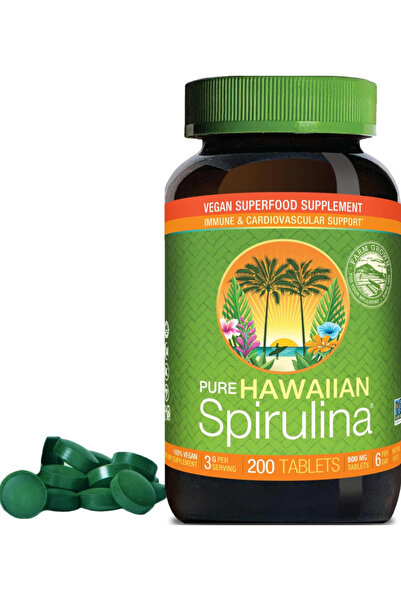 Nutrex Hawaii Pure Hawaiian Spirulina – 500 mg, Farm Grown in Kona, Immune Su...