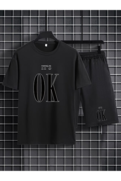 Rayan & Hoor Style Ok Printed soft short sleeve top and shorts set