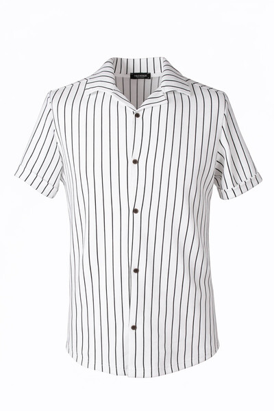 trender Crepe Striped Men's Shirt Zartem