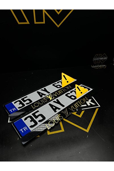 Habipselek AppMarket Standart Baskı Plaka / Otomobil Uyumlu / ( 2 adet ) / Pa...