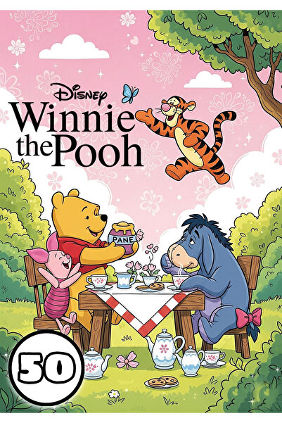 Disneey Carte de colorat Winnie the Pooh , 50 de ilustratii , A4