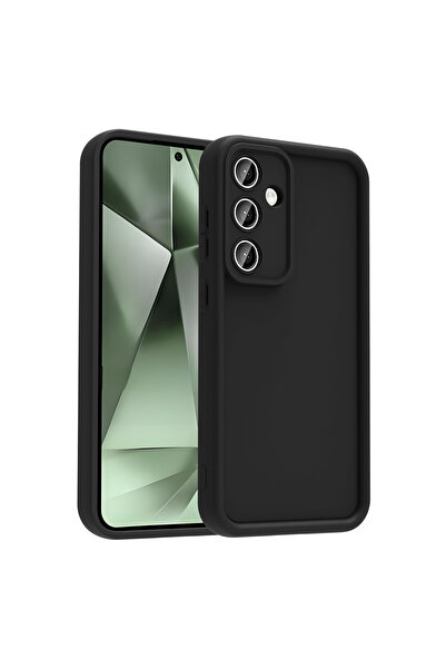 zore Galaxy S25 Fe Case with Camera Protection Sys Pineapple Cover - Black